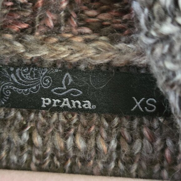 Prana Autumn Rein Sweater Ombre Wool Blend Oversized Turtleneck Tunic Size XS - Picture 8 of 9